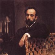 Valentin Serov Portrait of the Artist Isaac Levitan oil on canvas